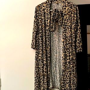 Posh Peanut Lana Leopard Tan Robe